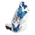 thumbnail image 2 of Wukai Blue Flying Butterflies Full Set Car Seat Covers with Soft Padding Universal Auto Front Seats Protector and Cushion Mat, 2 of 5