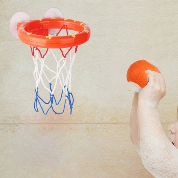 Mini Basketball Hoop,with 3 Balls,Suctions Cup Bath Toy Set,Baby Bathtub  Shooting Game Toy,plastic Safe for Kids Basketball 