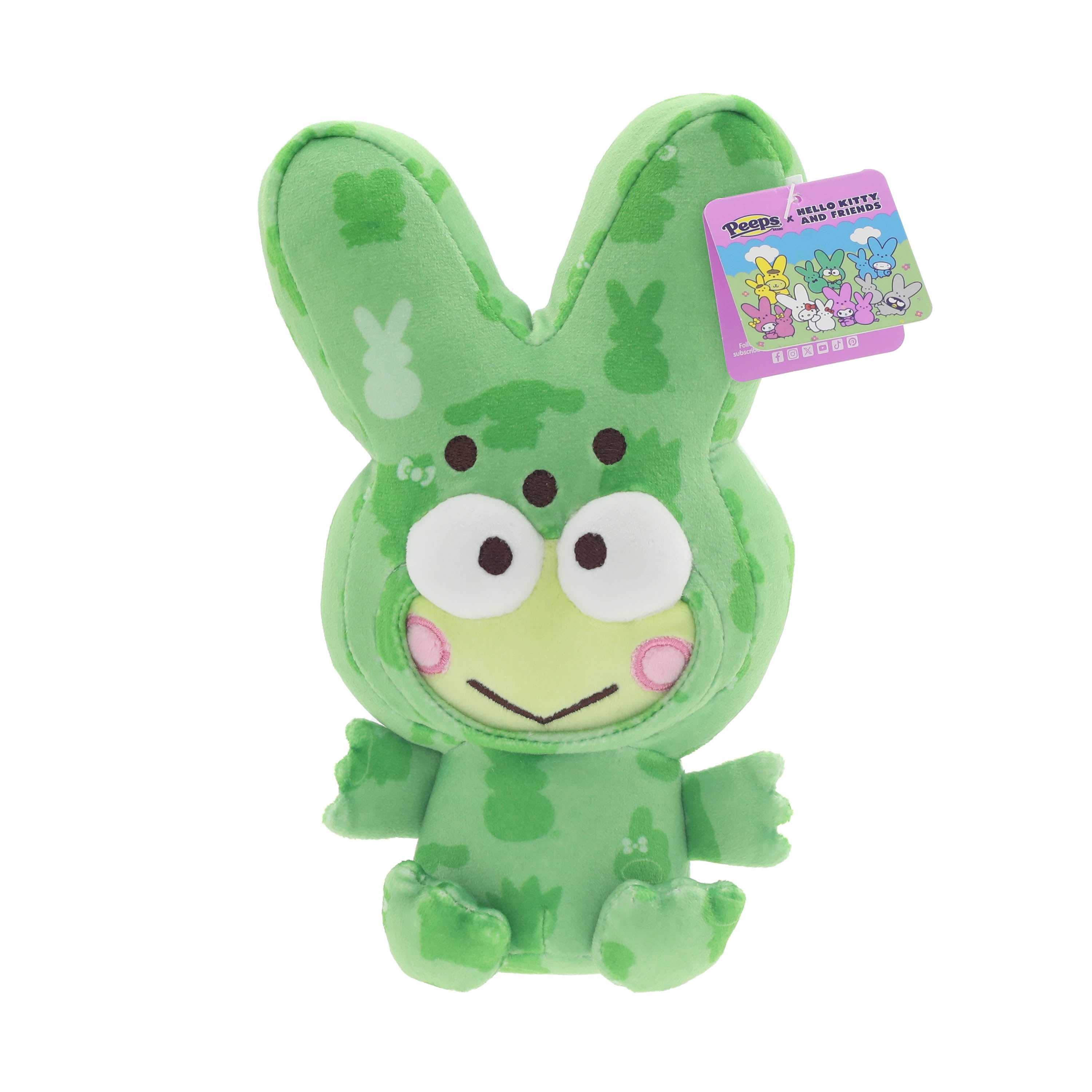 Sanrio® Keroppi™ x PEEPS® Bunny 9-Inch Plush Stuffed Toy for