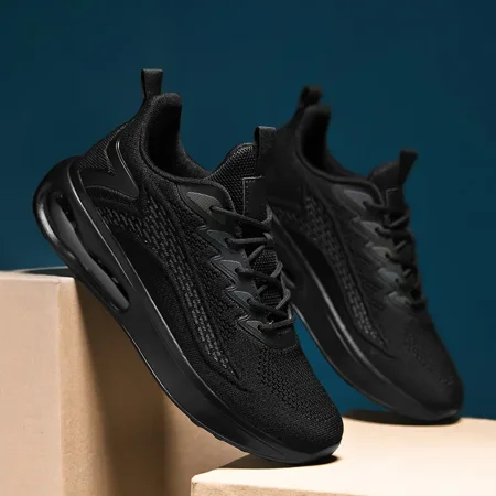 

Men‘s Running Shoes Air-cushioned Shock Absorption Breathable Lightweight Non-slip Shoes For Jogging Tennis Gym Comfortable Casual Shoes Elevator Shoes Walking Sneakers Athletic Shoes