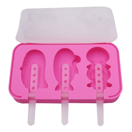 

Silicone Ice Cream Molds Animals Shaped Ice for Pop Mould Reusable Ice Cream Mou