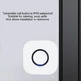 thumbnail image 3 of Caregiver Pager  Call Button, IP55 Waterproof 433Mhz Caregiver Call Button with 4 Level Volume Adjustment, Portable Nurse Calling Alert for Home Elderly, 3 of 7