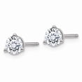 thumbnail image 2 of 14K White Gold Earring Moissanite Women'S Round 4 mm, 2 of 3