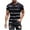 Black, variant on JIUKE Men T-Shirts Plus Size Striped Tee Shirts Short Sleeve Loose Comfy Crew Neck Workout Summer Tops