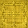 thumbnail image 1 of Ahgly Company Indoor Square Abstract Yellow Contemporary Area Rugs, 5' Square, 1 of 4