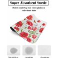 thumbnail image 2 of Red Poppy Flower Dish Drying Mat for Kitchen Counter, Super Absorbent Quick Dry Coffee Bar Mat Pad Thin Diatomaceous Sink Mat Non Slip Dish Drainer Mat 23.5x15.5 Summer Butterfly Watercolor Floral, 2 of 6