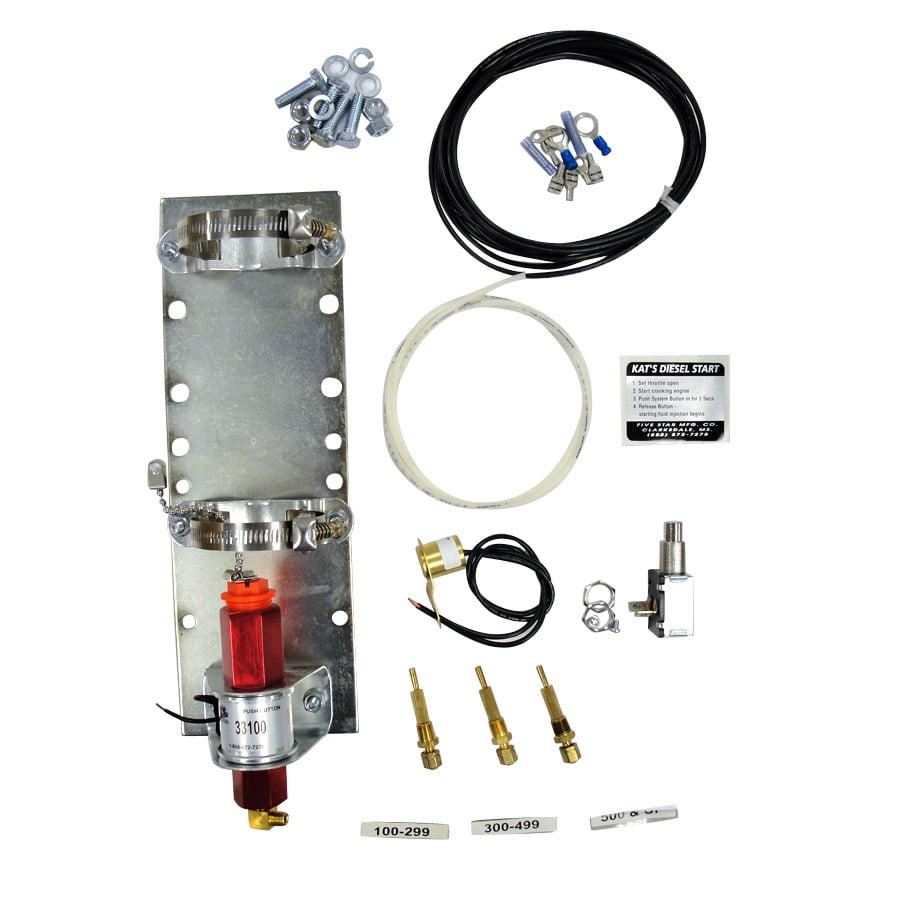 Kats 33100 12 Volt Push Button Ether Start Kit