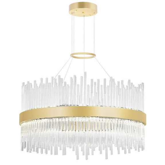 CWI Lighting Genevieve Transitional Metal LED Chandelier in Medallion Gold