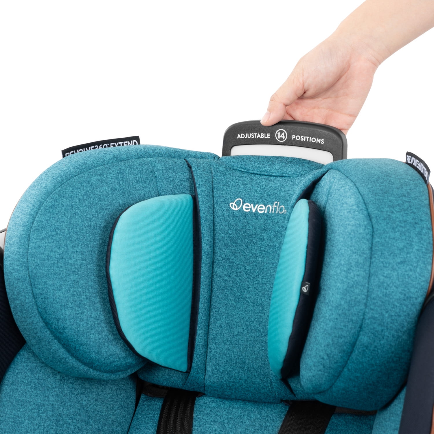 Evenflo Gold Revolve360 Extend All-in-One Rotational Car Seat with SensorSafe (Sapphire)