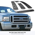 thumbnail image 3 of APS Premium Stainless Steel Black 8x6 Horizontal Billet Grille Compatible with Ford Excursion F-250 F-350 F-450 F-550 2005-2007 Main Upper N19-J18756F, 3 of 7