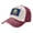 Dark Red, variant on Men Women Flag Of Idaho Distressed Twill Cotton Baseball Cap Vintage Adjustable Dad Hat