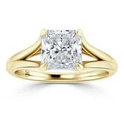 OM-RE Solitaire Engagement Ring 1 Ct G VS Diamond 14K Yellow Gold | IGI Certified