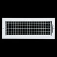 thumbnail image 3 of Fits 18x6 Duct Opening Steel Adjustable Air Supply Grille by Handua | Register Vent Cover Grill for Sidewall and Ceiling | White | Outer Dimensions: 19.75" X 7.75", 3 of 9