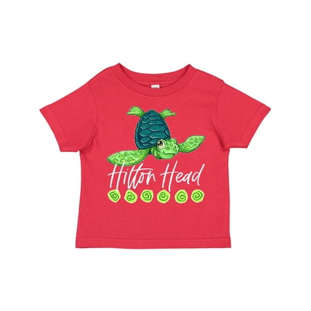 

Inktastic Hilton Head Cute Smiling Sea Turtle Gift Toddler Boy or Toddler Girl T-Shirt