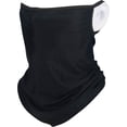 thumbnail image 1 of Bandana Face Mask Breathable Rich Fabric UV Dust Protection Earloop Full Face Mask for All Year Round Black, 1 of 5