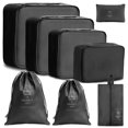 thumbnail image 3 of QINXIN 8pcs Suitcase Organizer Packing Cubes Packing Bags Multi-color Foldable Waterproof Luggage Storage Bags For Travel, 3 of 7