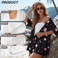 thumbnail image 6 of Xoenoiee Moon Star Universe Planet Print Two Piece Sets for Women Summer Lounge Sets 2026 Short Sleeve Shirts and Shorts Set Oversized Beachwear Matching Outfit, XL, 6 of 7