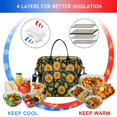 thumbnail image 4 of OBREWU Sunflower Womens Lunch Box for Work,Insulated Large Sunflower Lunch Bag for Women,Loncheras Para Mujer,Leakproof Adult Lunch Bag for Work,Beach,Travel,Picnic,Camping, 4 of 7