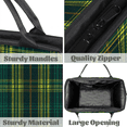 thumbnail image 4 of Herdesigns Green Plaid Travel Duffle Bag for Women Men, Waterproof Weekender Carry On Bag, Sport Gym Overnight Tote Hospital Personal Item Bag, 4 of 7