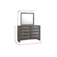 thumbnail image 4 of Picket House Furnishings Madison Dresser with Mirror, Gray, 4 of 5