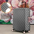 thumbnail image 4 of Black White Triangle Checkered Pattern Luggage Cover Fashion Suitcase Cover Baggage Covers Fit 25-28 Inch Luggage (Go Travel), 4 of 5