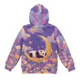 thumbnail image 5 of Pzuqiu Panda Hoodies for Teen Girls Size 6-7 Personalized Warm Kid's Pullover Hoodie Sweatshirt Soft Long Sleeve Jacket Outfits Unique Design Stretchy Versatile for Fall Winter, 5 of 7