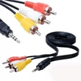 thumbnail image 2 of Cable de audio y vídeo de 3,5 mm a RCA 3x1 Tri-Séreo de 1,8 m, 2 of 3