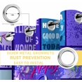 thumbnail image 4 of Happy 10th Birthday Blackout Curtains for Bedroom, Purple Bows Balloons Cakes Polka Dot Thermal Insulated Kitchen Drapes with Grommets, Light Blocking Window Treatment, 2 Panels 52" x 63", 4 of 7