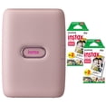 thumbnail image 1 of Fujifilm - Impresora Instax Mini Link2 para teléfonos inteligentes (rosa suave), paquete con paquete de películas Fuji Instax Mini (40 hojas), 1 of 4