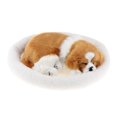 thumbnail image 4 of Adorno Perro de Peluche Suave Zulema Decoración para el Hogar Regalo Blanco amarillo Simulación, 4 of 8