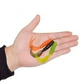 thumbnail image 2 of Yuarrent 8 unids/set señuelo para pesca con gusanos doble cola suave señuelo 75mm/3,3g cola bifurcada lubina mero cebo de pesca Pescar color salsa amarilla, 2 of 6