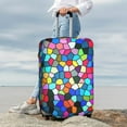 thumbnail image 4 of Uemuo Colorful Tie Dye Stained Glass 2 Printed Washable Luggage Cover - Fashion Suitcase Protector Fits 18-32 Inch Luggage -X-Large, 4 of 9