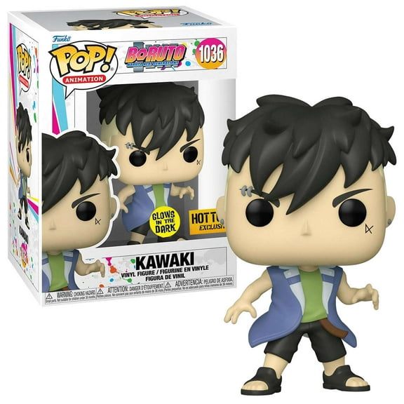 Pop Boruto Kawaki Vinyl Figure Hot Topic Exclusive Glow in the Dark