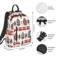 thumbnail image 2 of Defioc Christmas Houses Pattern Travel Laptop Backpack,Lightweight Backpack Travel Hiking Daypack Backpack Work Bag for Men Women, 2 of 7