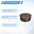 thumbnail image 3 of Uxcell 28pack 20mm(13/16")" Nylon Hole Plugs, Flush Type Panel Round Snap In Fastener Knockout Plugs, Brown, 3 of 6