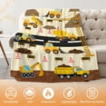 thumbnail image 5 of Trucks Kids Blanket 50"x40", Soft Fleece Construction Vehicle Throw Blankets for Boys Girls, Cute Comfy Throws for Couch Sofa Bed, Cozy Warm Quilt Blanket for Baby Toddler Kids, Birthday Gifts, 5 of 6