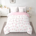 thumbnail image 2 of Castle Fairy Cartoon Bowknot Bedding Comforter Set,Romantic Flowers Queen Bedding Sets, 2 of 8
