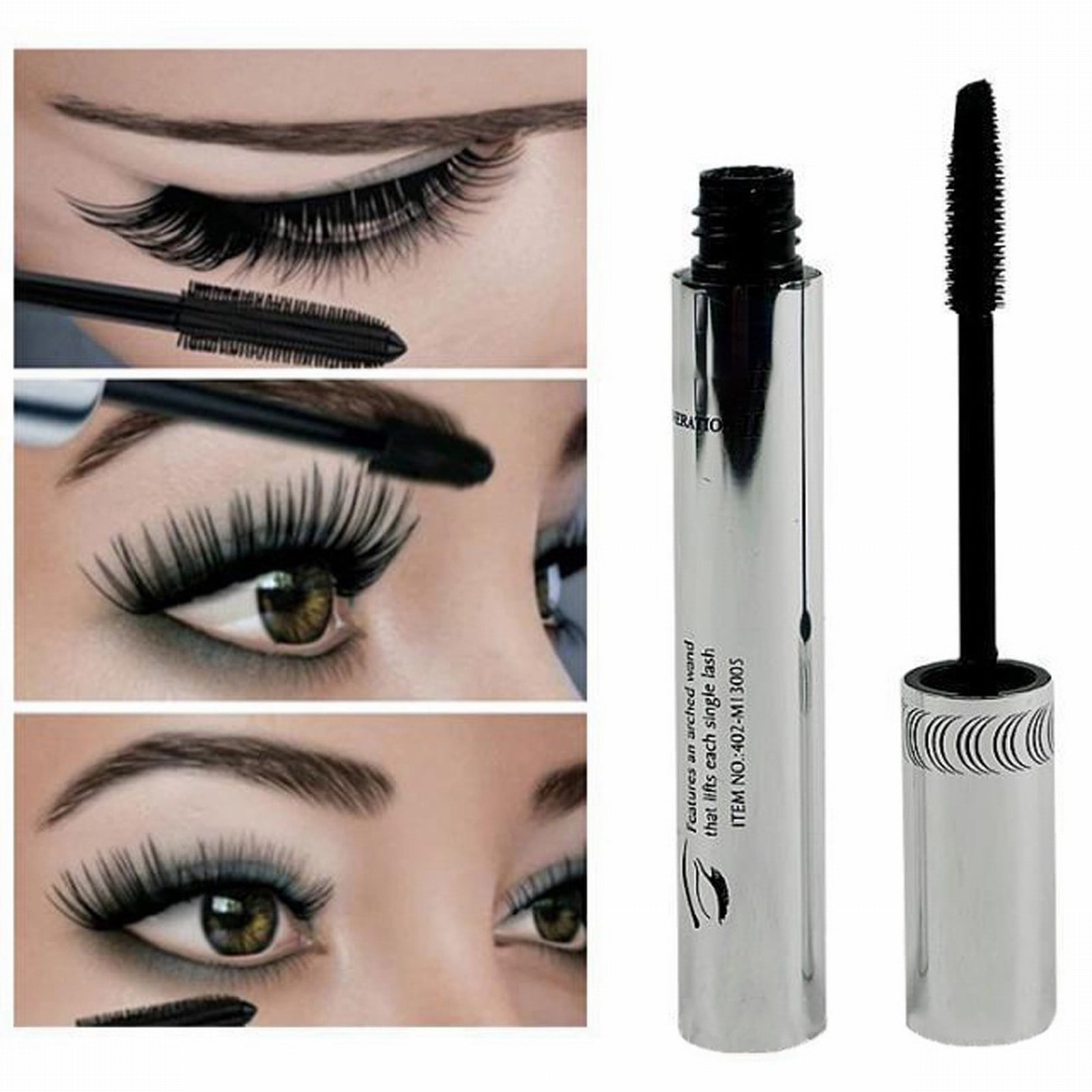 BSDHBS Waterproof Mascara Silver Tube Thick And Slender