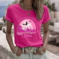 thumbnail image 2 of Sexlip Women's Graphic Print Short Sleeve T Shirt Versatile Design Comfortable Fabric Daily Casual Wear Pink XXXXXL, 2 of 6