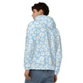 thumbnail image 4 of Kdxio Floral Daisy Print Men Hoodies Casual Hoodies for Men with Zip Pockets Full Zip Long Sleeve Sweatshirt Sports Hooded Jacket-Large, 4 of 5