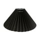 Abat-jour Plissé Style Coréen E27 Clip sur Tissu pour Chevet Chambre Lampadaire Noir – image 1 sur 7