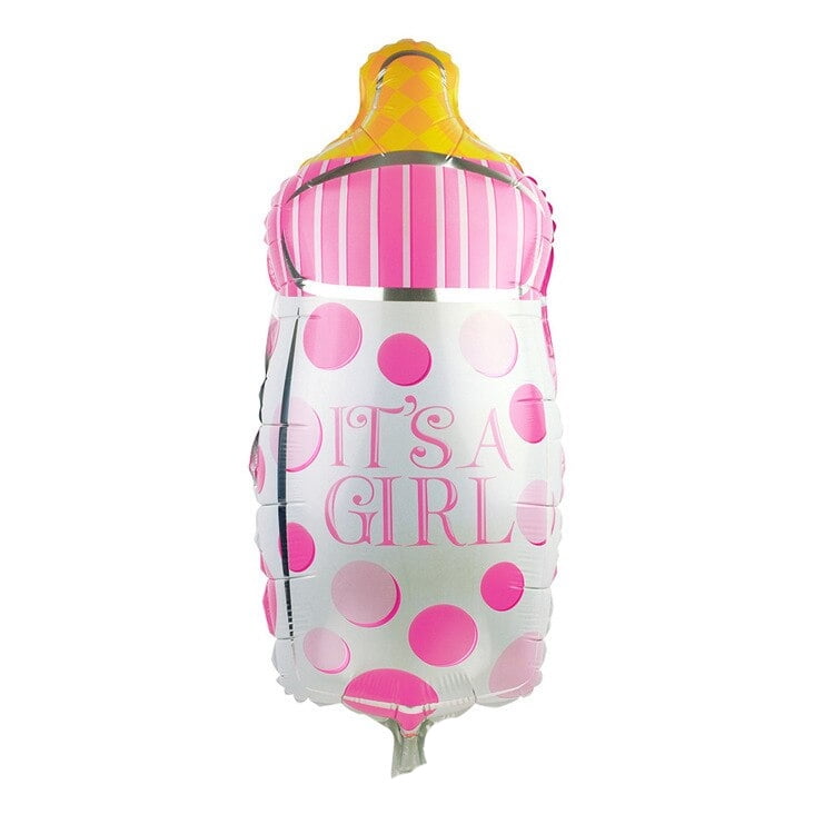 Its a Boy and Girl Baby Shower Balloon Set Bottle and Round