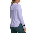thumbnail image 1 of Amzcrzy 2026 Sun Protection Clothing Women Lightweight Upf 50+ Breathable Sun Shirts with Hoodie Long Sleeve UV Shirt with Thumb Holes for Hiking, Running, And Outdoor Sports Purple L, 1 of 6