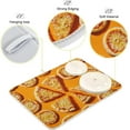 thumbnail image 4 of Dish Drying Mat Kitchen Counter Mat Dish Drying Pad Absorbent Microfiber Dish Drain Mat for Dishes Utensils Pots 16x18 Inches Orange Pizza, 4 of 6