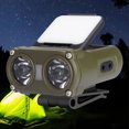 thumbnail image 4 of Linterna frontal de inducción LED de 1200 mAh, 700 lm, tipo C, recargable, impermeable, verde militar, 4 of 4