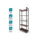 thumbnail image 2 of Librero Organizador Casa Litus 5 Repisas de Madera y Acero Inoxidable Minimalista, 2 of 9