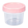 thumbnail image 2 of Plastic Food Storage Container with Lid, Transparent P Ink Yogurt Pudding Jar, Compact Stackable Sealed Dessert Box 7.8 x 6.2 cm, 1 Pack, 2 of 6