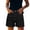 Black, variant on Tqcoqu Women's Straight Leg Casual Denim Jean Shorts,High Waist Button Dual Waist Shorts,Blue Women's S-XXXL