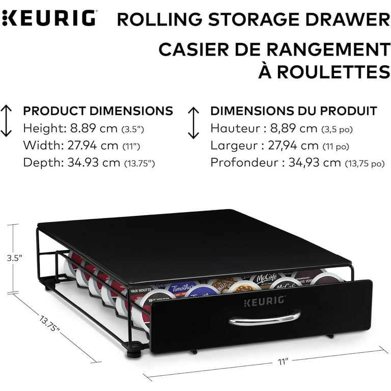 Keurig under hot sale brewer storage drawer