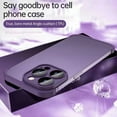 thumbnail image 5 of for iPhone 15 Pro Max Frameless Bumper Case with Camera Lens Protector, Slim Fit No Back No Frame Design TPU Bumper Compatible with MagSafe Excellent Heat Dissipation (Purple), 5 of 14